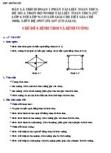 Tài liệu Hình học Lớp 8 - Chủ đề 6 Hình thoi và hình vuông